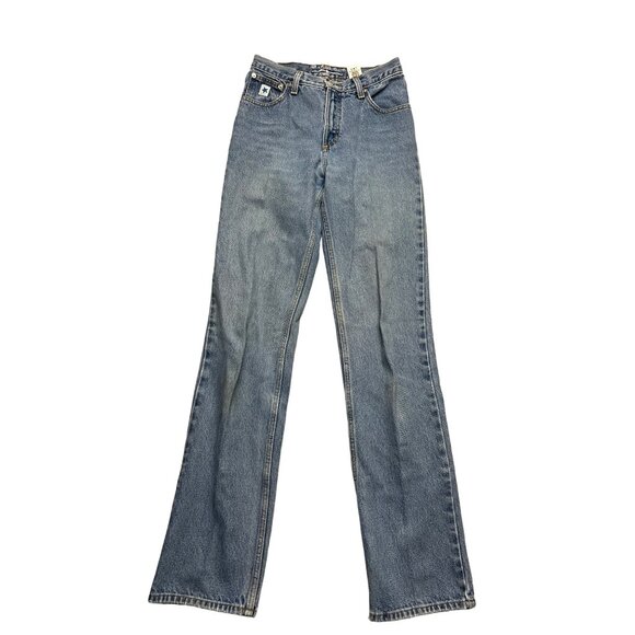 Vintage Rockies Slim Jeans Medium Wash Slim Straight Leg Extra Long 5 XLONG 90s - Picture 1 of 12